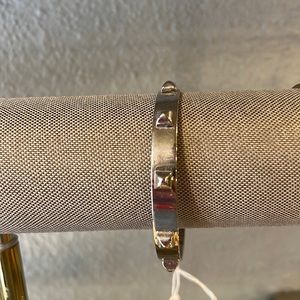 Silver spike bracelet